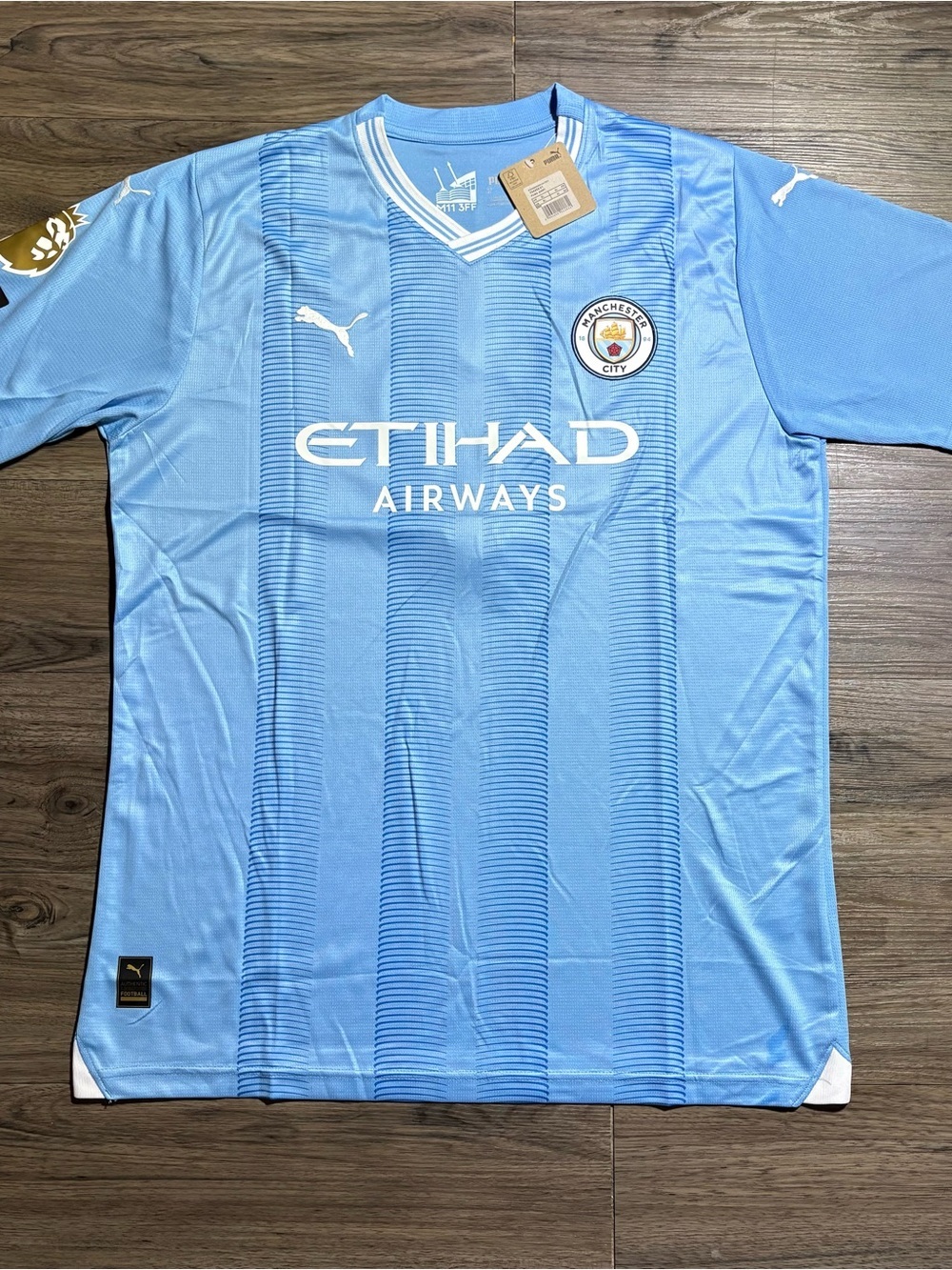 Puma Manchester City Sky Blue Home Jersey with White Accents
